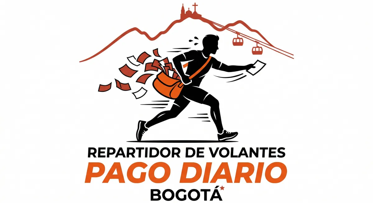 repartidor de volantes con pago diario en Bogotá.